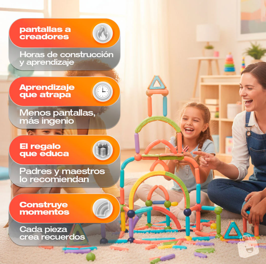 Magna-Build Premium™ Juego De Fichas Magneticas Premium