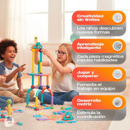 Magna-Build Premium™ Juego De Fichas Magneticas Premium